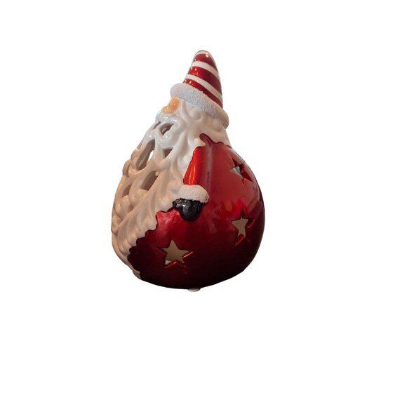 Home Reflections Whimsical Christmas Santa Luminary Flameless Candle Timer Boxed - Picture 2 of 10